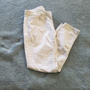 DOROTHY PERKINS White Animal Print Skinny Jeans